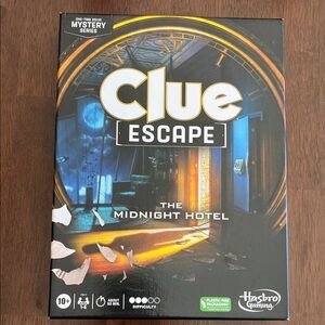 Hasbro Clue Escape: The Midnight Hotel Game (one time play)